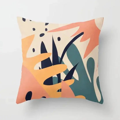 Abstract botanical earthy decorative pillowcase living room cushion cover