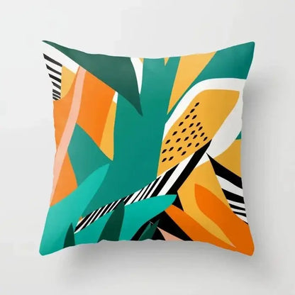 Abstract botanical earthy decorative pillowcase living room cushion cover