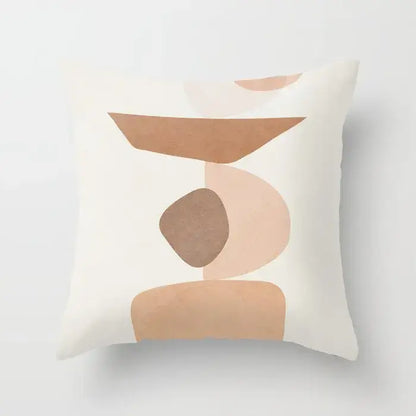 Abstract botanical earthy decorative pillowcase living room cushion cover