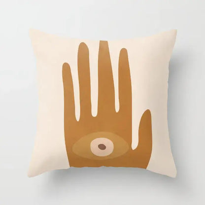 Abstract botanical earthy decorative pillowcase living room cushion cover