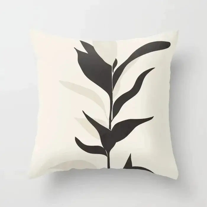Abstract botanical earthy decorative pillowcase living room cushion cover
