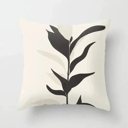 Abstract botanical earthy decorative pillowcase living room cushion cover