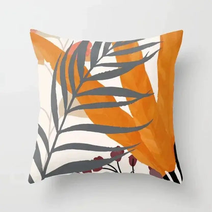 Abstract botanical earthy decorative pillowcase living room cushion cover