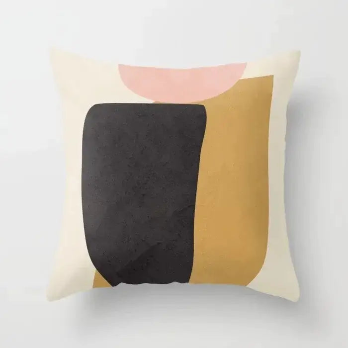 Abstract botanical earthy decorative pillowcase living room cushion cover