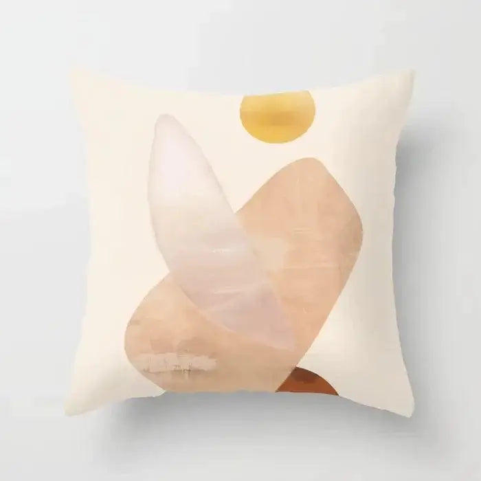 Abstract botanical earthy decorative pillowcase living room cushion cover