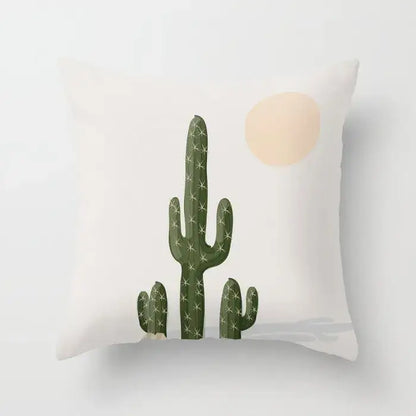 Abstract botanical earthy decorative pillowcase living room cushion cover