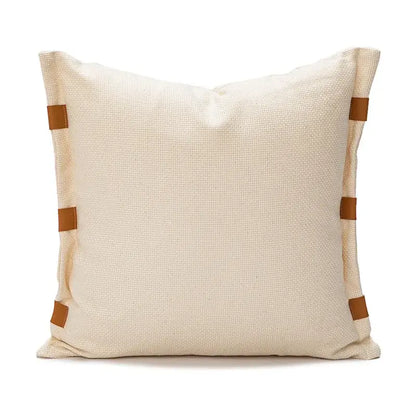 Abstract burnt orange line art pillow cover living room decor