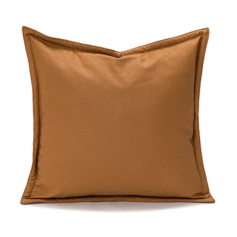 Abstract burnt orange line art pillow cover living room decor