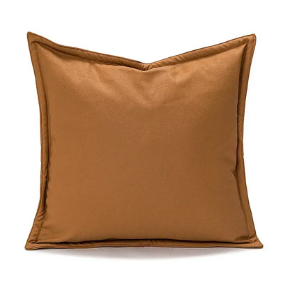 Abstract burnt orange line art pillow cover living room decor