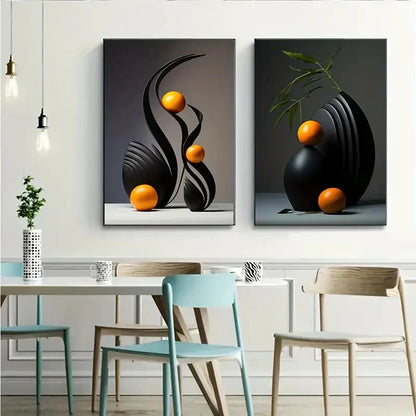 DecorBites™ Abstract Canvas Print Set: 3D Sculpture Wall Art