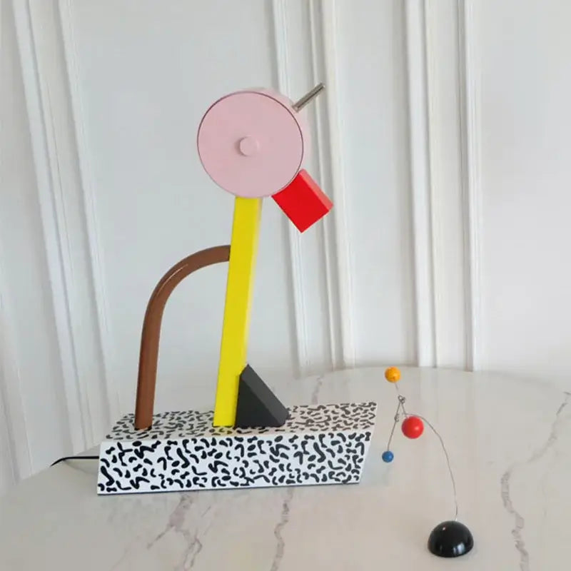 Abstract duck led table lamp colorful art deco bedroom light