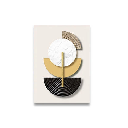 DecorBites™ Abstract Geometric Canvas Art Set