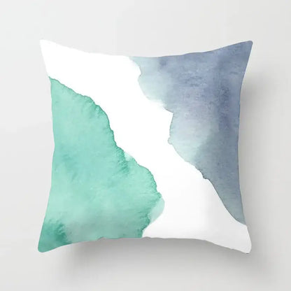 Abstract geometric stitch print pillow cover living room decor