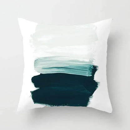 Abstract geometric stitch print pillow cover living room decor