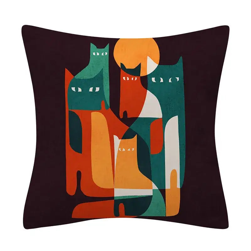 Abstract geometry pattern cushion cover living room throw pillowcase