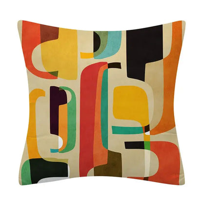 Abstract geometry pattern cushion cover living room throw pillowcase