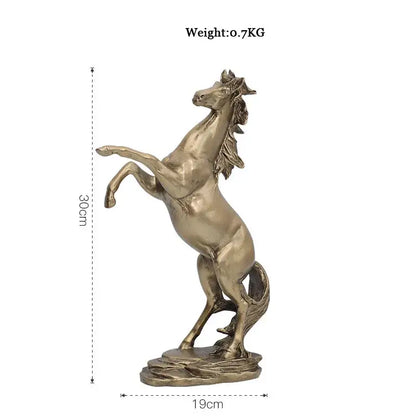 Abstract golden eagle resin statue living room decor