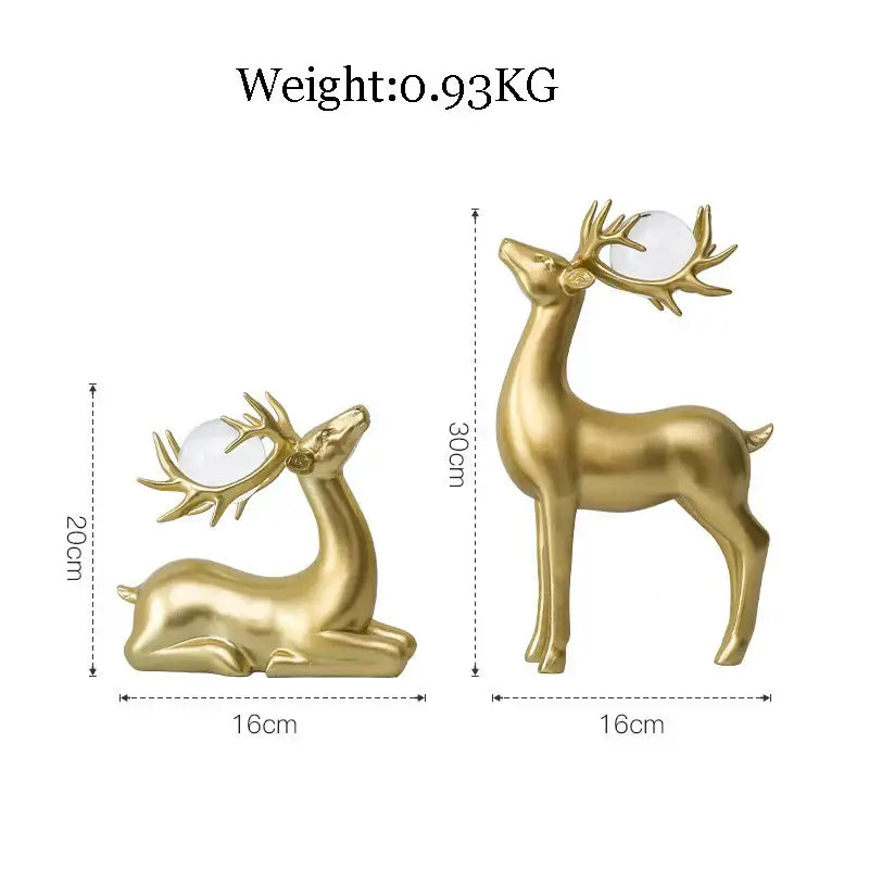 Abstract golden eagle resin statue living room decor