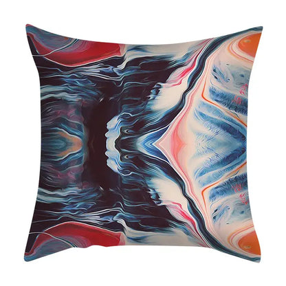 Abstract ink marbling cushion cover living room throw pillow