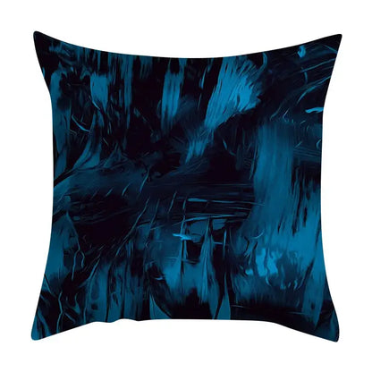 Abstract ink marbling cushion cover living room throw pillow