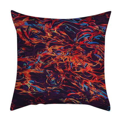 Abstract ink marbling cushion cover living room throw pillow