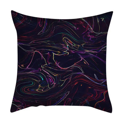 Abstract ink marbling cushion cover living room throw pillow