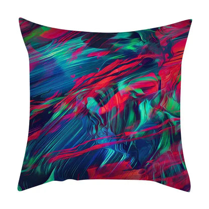 Abstract ink marbling cushion cover living room throw pillow