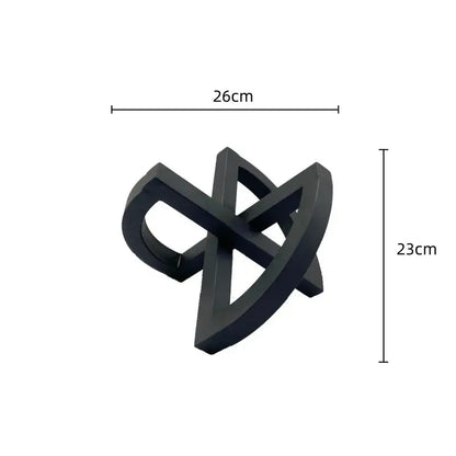 Abstract matte black ornament abstract home decoration living room