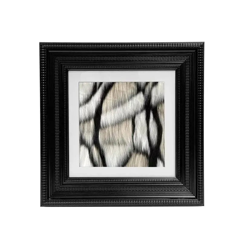 Abstract modern wall art copper & orange living room decor