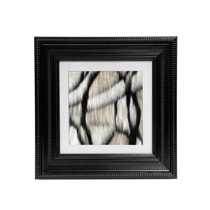 Abstract modern wall art copper & orange living room decor