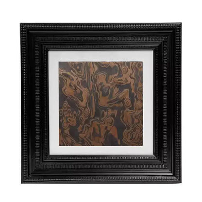 Abstract modern wall art copper & orange living room decor