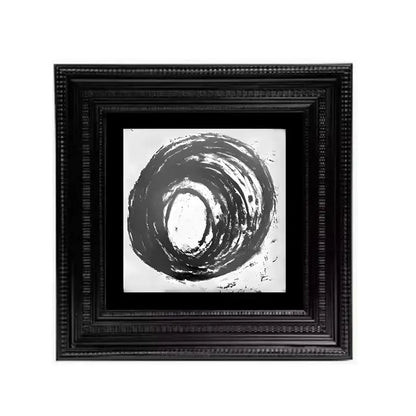 Abstract modern wall art copper & orange living room decor