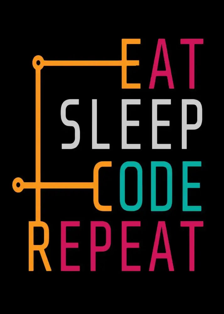 Abstract programmer gamer educational infographic canvas art bedroom