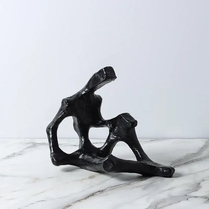 Abstract skeleton decor figure sculpture living room bookends