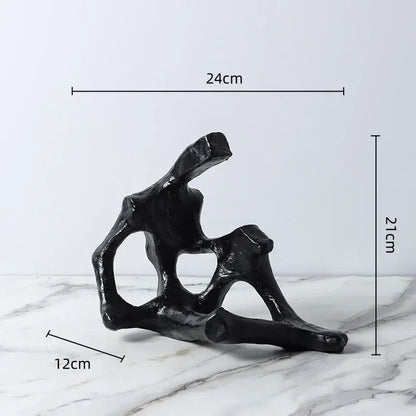 Abstract skeleton decor figure sculpture living room bookends