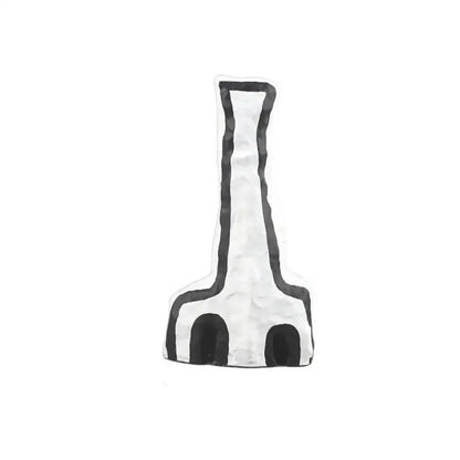 Abstract white and black geometric eye pattern vase living room decor