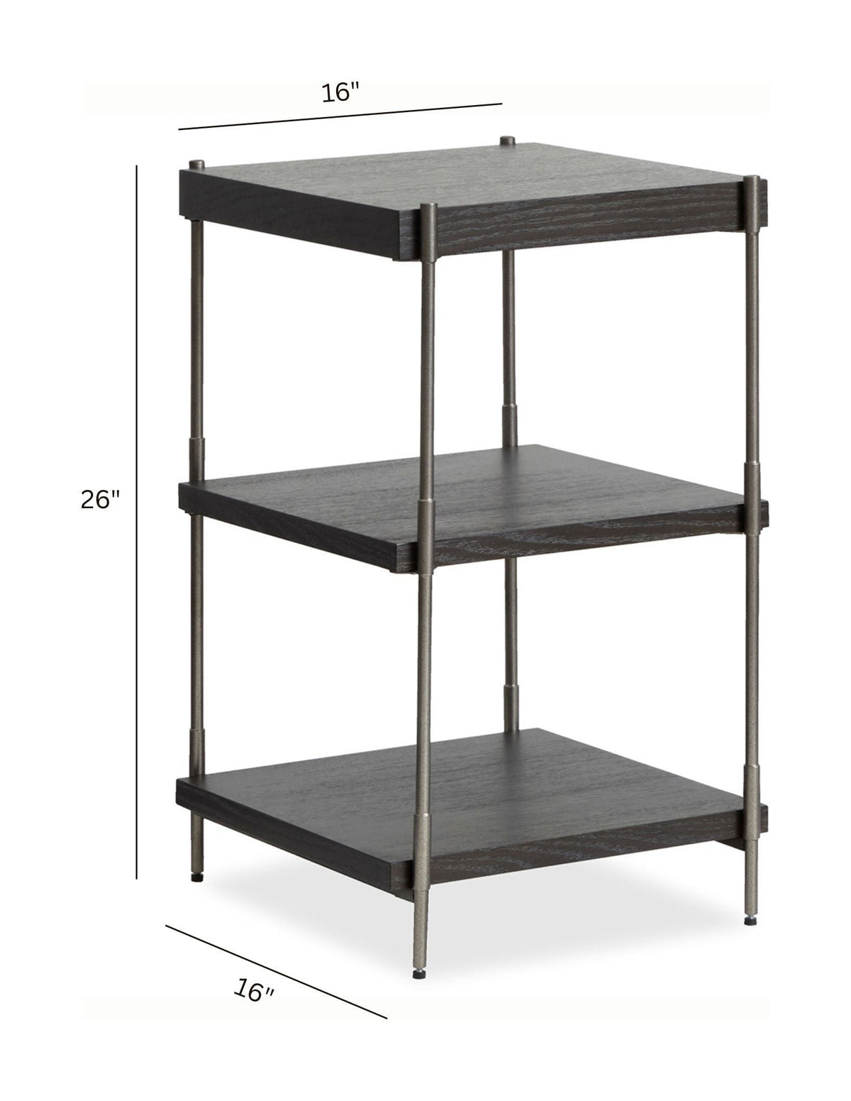 Spencer - Rectangular Accent Table - Dark Briarsmoke
