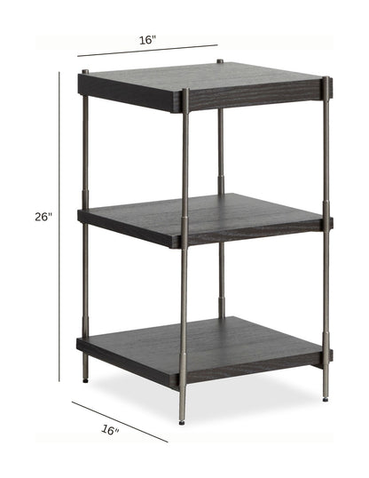 Spencer - Rectangular Accent Table - Dark Briarsmoke