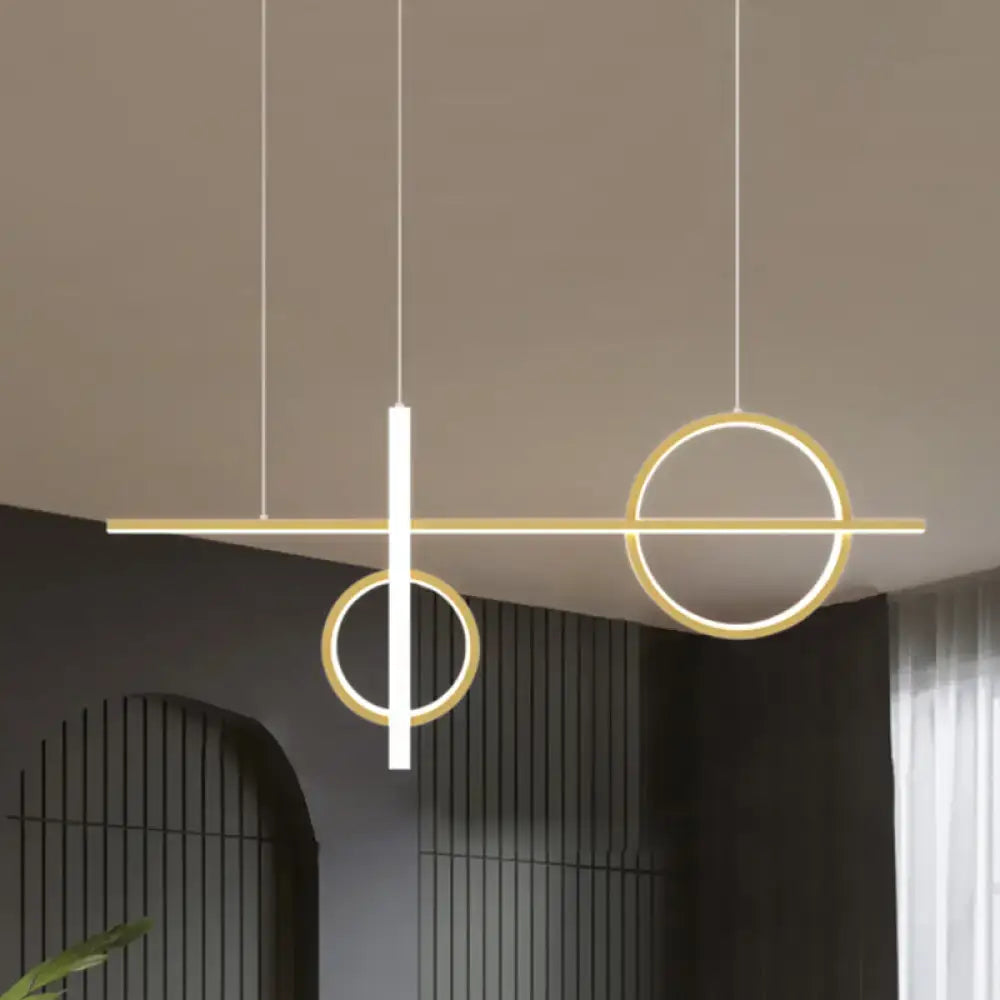 Modern black & white acrylic bike pendant light for dining room