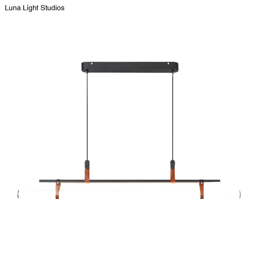 DecorBites™ Acrylic Island Pendant Light: Sleek Pole Design with LED: Perfect for Dining Room