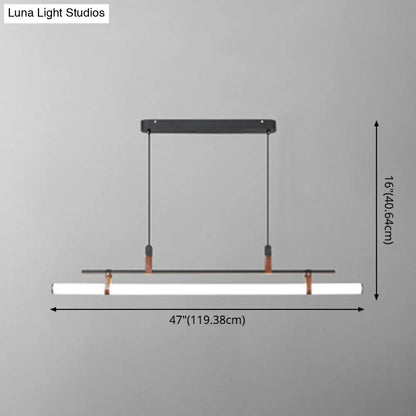 DecorBites™ Acrylic Island Pendant Light: Sleek Pole Design with LED: Perfect for Dining Room