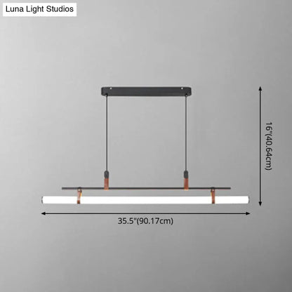 DecorBites™ Acrylic Island Pendant Light: Sleek Pole Design with LED: Perfect for Dining Room