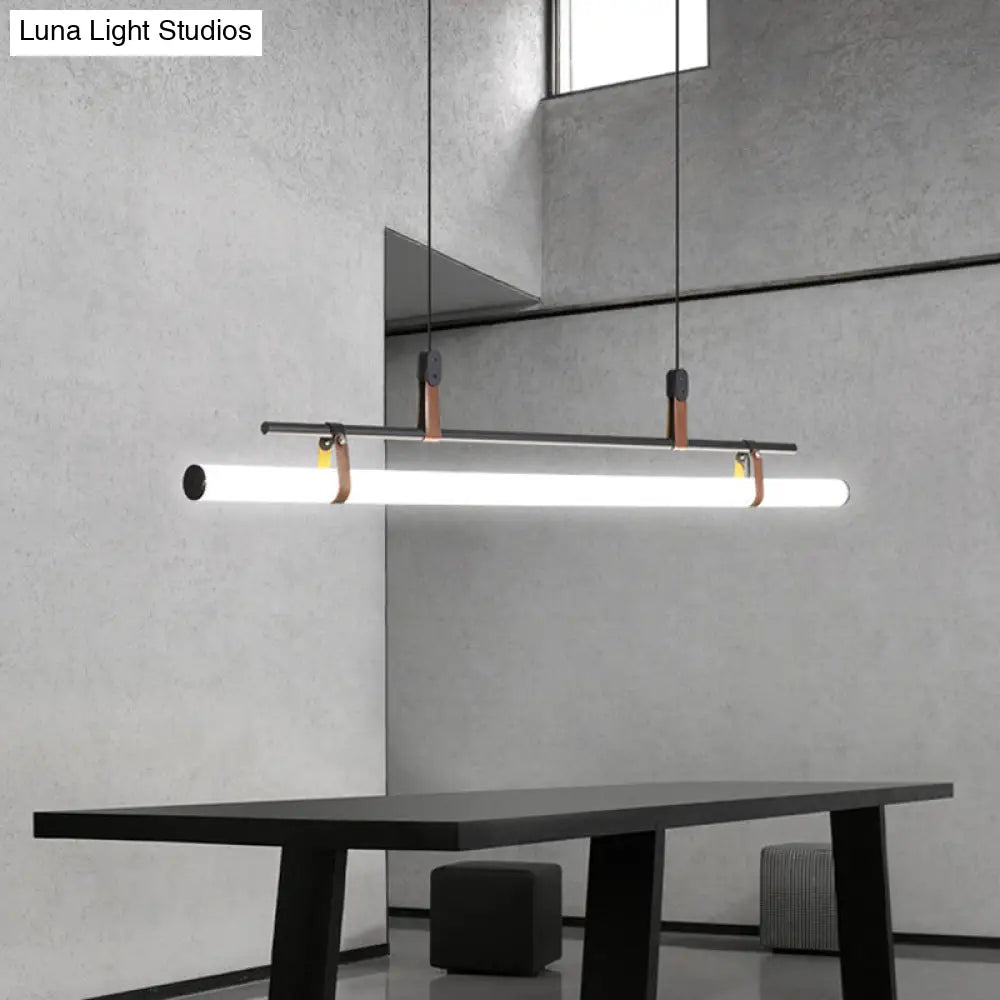DecorBites™ Acrylic Island Pendant Light: Sleek Pole Design with LED: Perfect for Dining Room