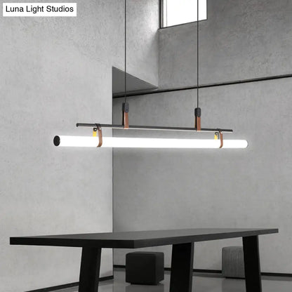 DecorBites™ Acrylic Island Pendant Light: Sleek Pole Design with LED: Perfect for Dining Room