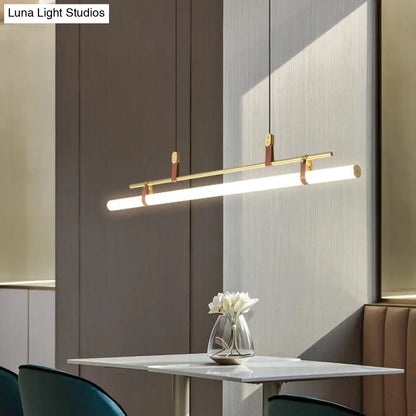DecorBites™ Acrylic Island Pendant Light: Sleek Pole Design with LED: Perfect for Dining Room
