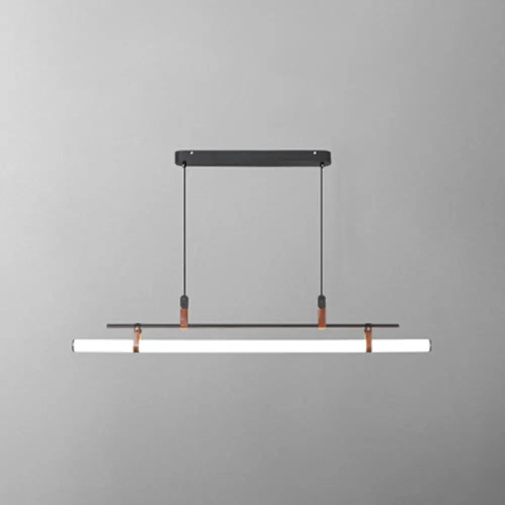 DecorBites™ Acrylic Island Pendant Light: Sleek Pole Design with LED: Perfect for Dining Room