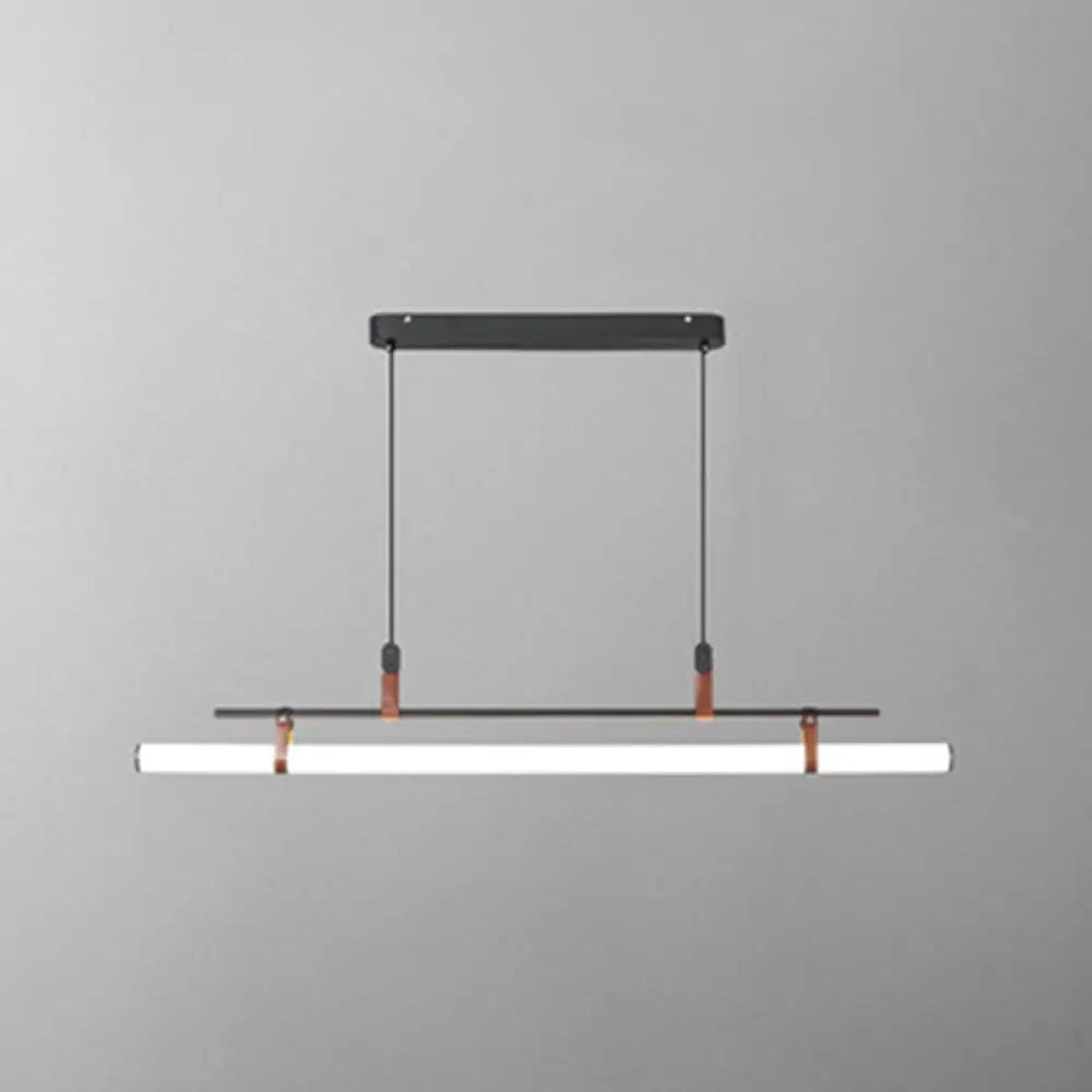 DecorBites™ Acrylic Island Pendant Light: Sleek Pole Design with LED: Perfect for Dining Room