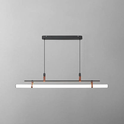 DecorBites™ Acrylic Island Pendant Light: Sleek Pole Design with LED: Perfect for Dining Room