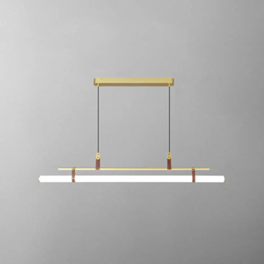 DecorBites™ Acrylic Island Pendant Light: Sleek Pole Design with LED: Perfect for Dining Room