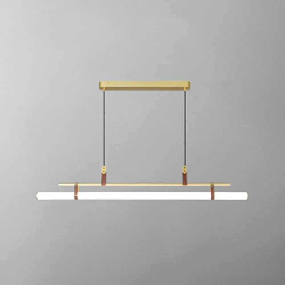 DecorBites™ Acrylic Island Pendant Light: Sleek Pole Design with LED: Perfect for Dining Room